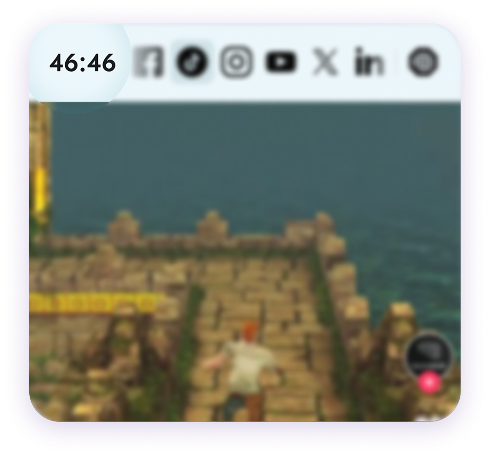 Unscroll app showing screen time while scrolling
